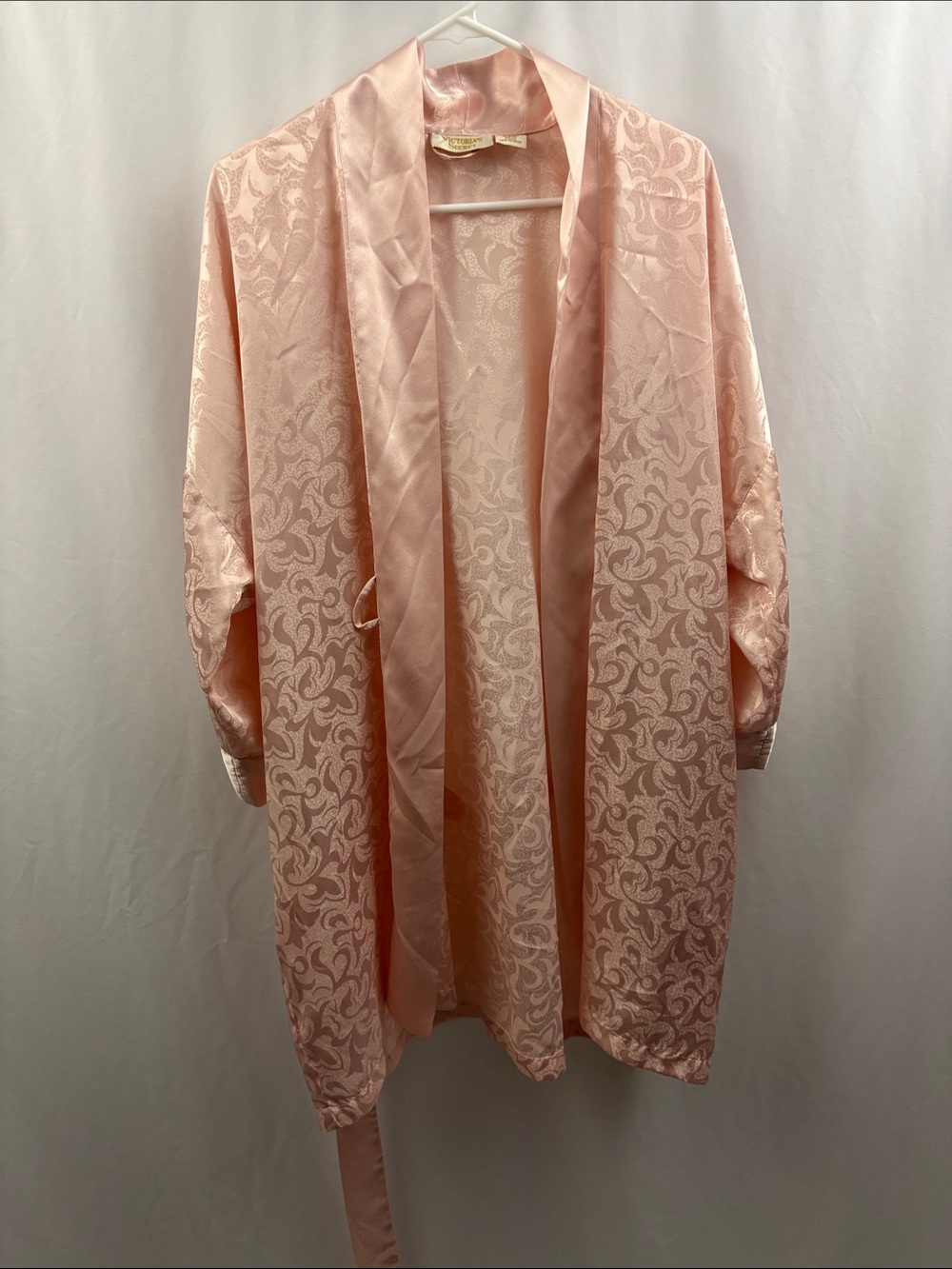 Vintage Victoria’s Secret Robe Light Pink Women’s One Size Fits All Gold Label - Picture 9 of 9